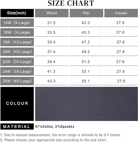 Womens Plus Size Skinny Tapered Pants Comfy Stretch High Waist Ankle Jean