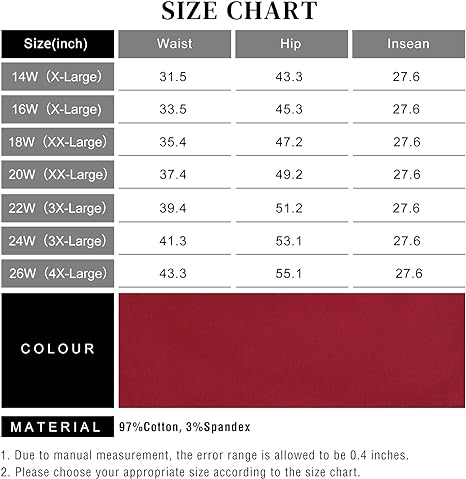 Womens Plus Size Skinny Tapered Pants Comfy Stretch High Waist Ankle Jean