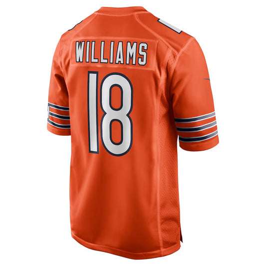 C.Bears #18 Caleb Williams Orange Alternate Player Game Jersey Stitched American Football Jersey