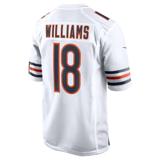 C.Bears #18 Caleb Williams White First Round Pick Player Game Jersey Stitched American Football Jersey