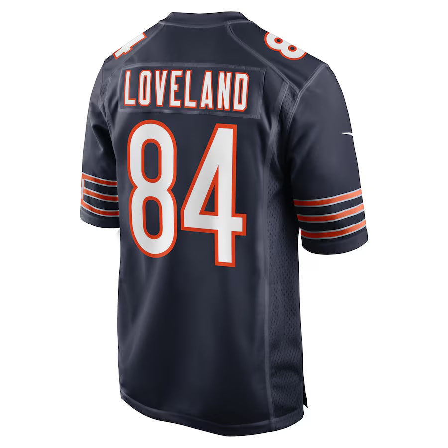 C.Bears #84 Colston Loveland Navy 2025 NFL Draft First Round Pick Game Jersey Stitched American Football Jersey