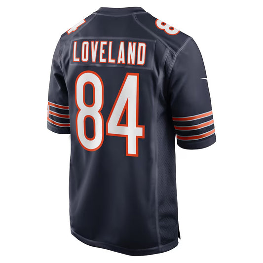 C.Bears #84 Colston Loveland Navy 2025 NFL Draft First Round Pick Game Jersey Stitched American Football Jersey