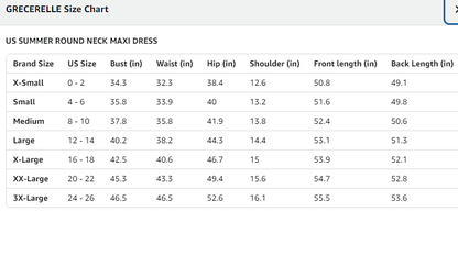 2025 Women Summer Round Neck Casual Loose Split Wrinkle-Free Long Maxi Beach Dress with Pockets (XS-3XL)